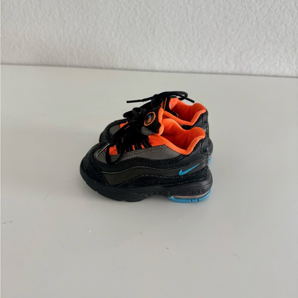 Nike Air Max 95 Toddler Shoes Size 4C Orange Black Kids Sneakers Classic Style